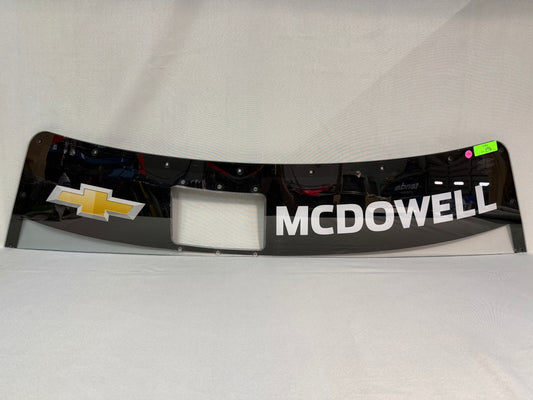 Michael McDowell #71 2025 Iowa Nascar Windshield Banner