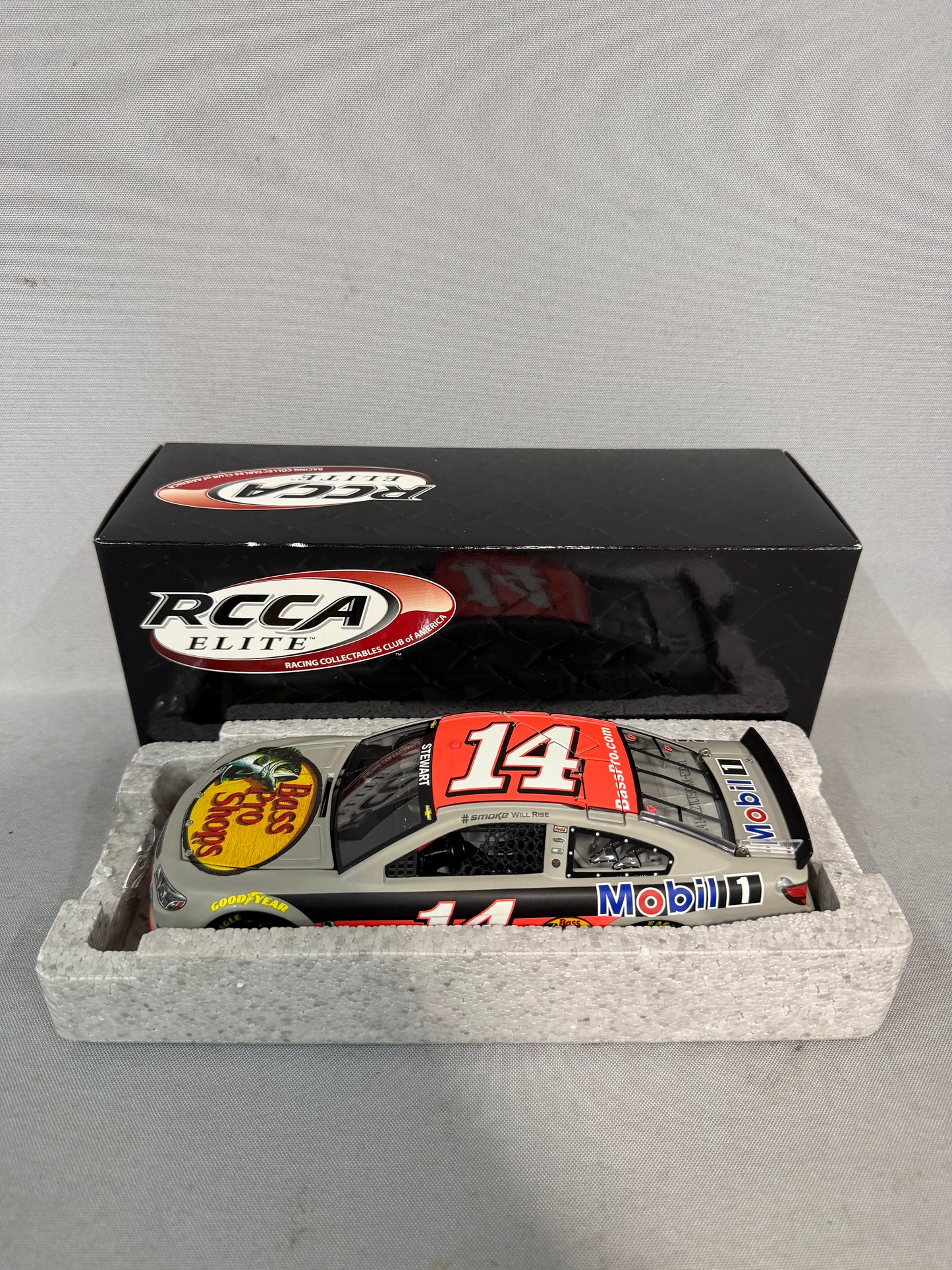 Tony Stewart #14 2014 Bass Pro Shops Mobil 1 Test Car Elite Nascar Diecast