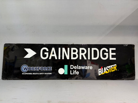 Michael McDowell #71 2025 Gainbridge Workforce Blaster Delaware Life Nascar Pit Box Panel
