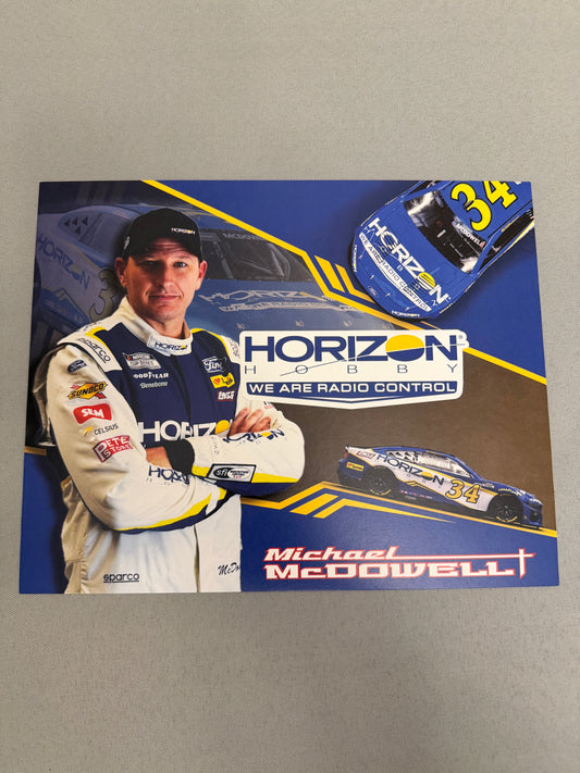 Michael McDowell #34 2024 Horizon Hobby LOSI Nascar Hero Card