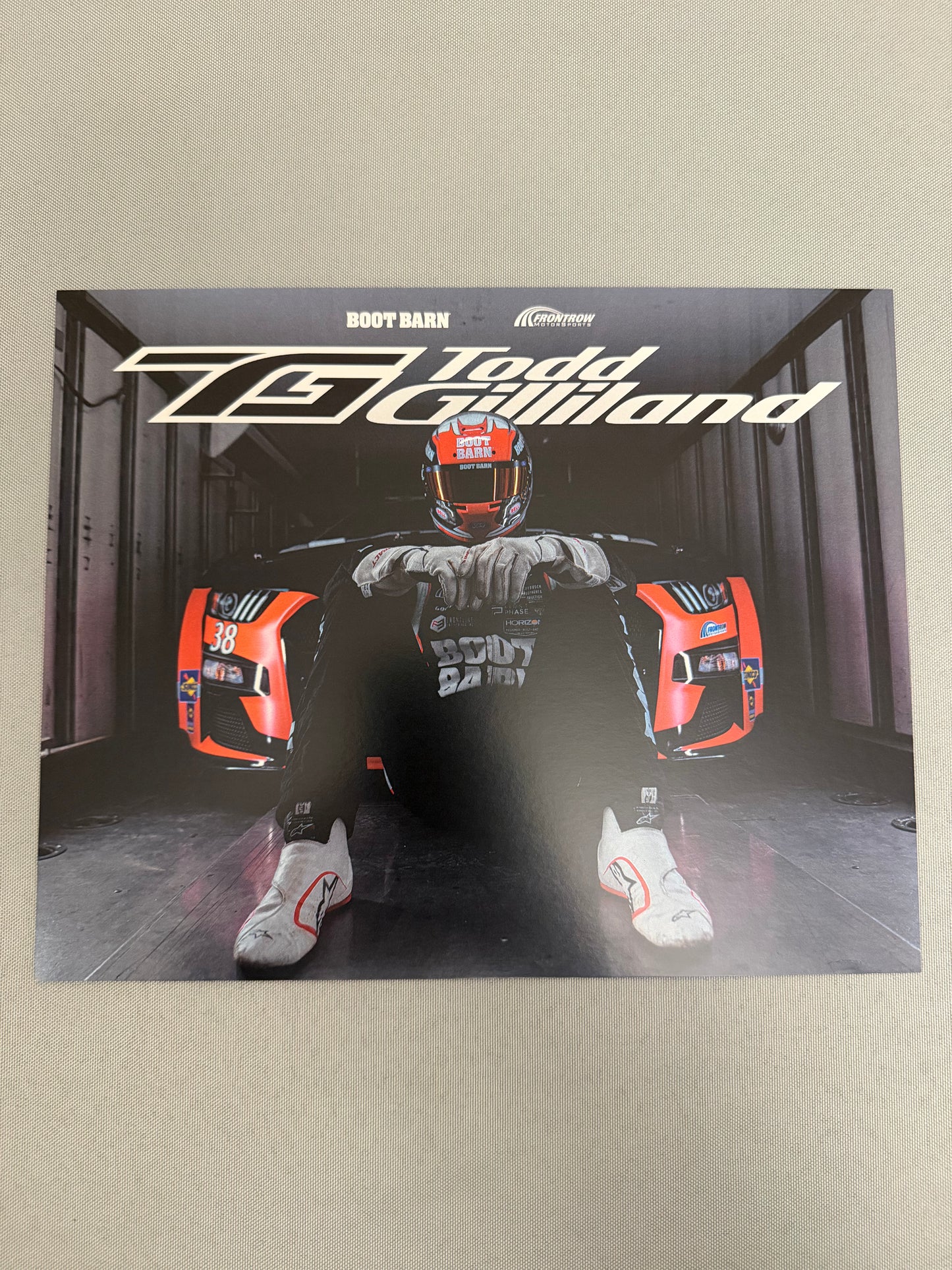 Todd Gilliland #38 2022 Boot Barn Nascar Hero Card