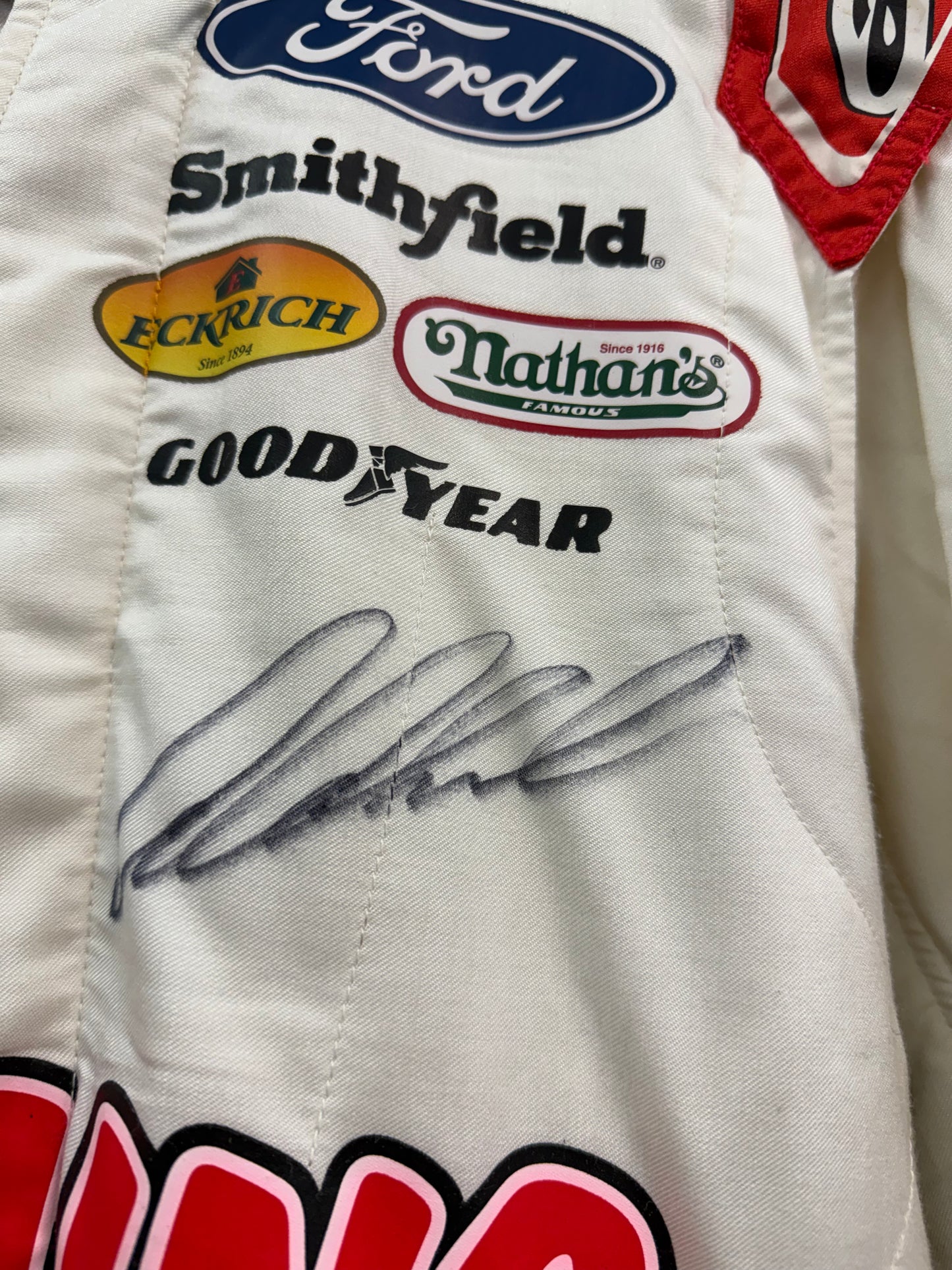 Aric Almirola #10 2023 Go Bowling Nascar Autographed Driver Firesuit