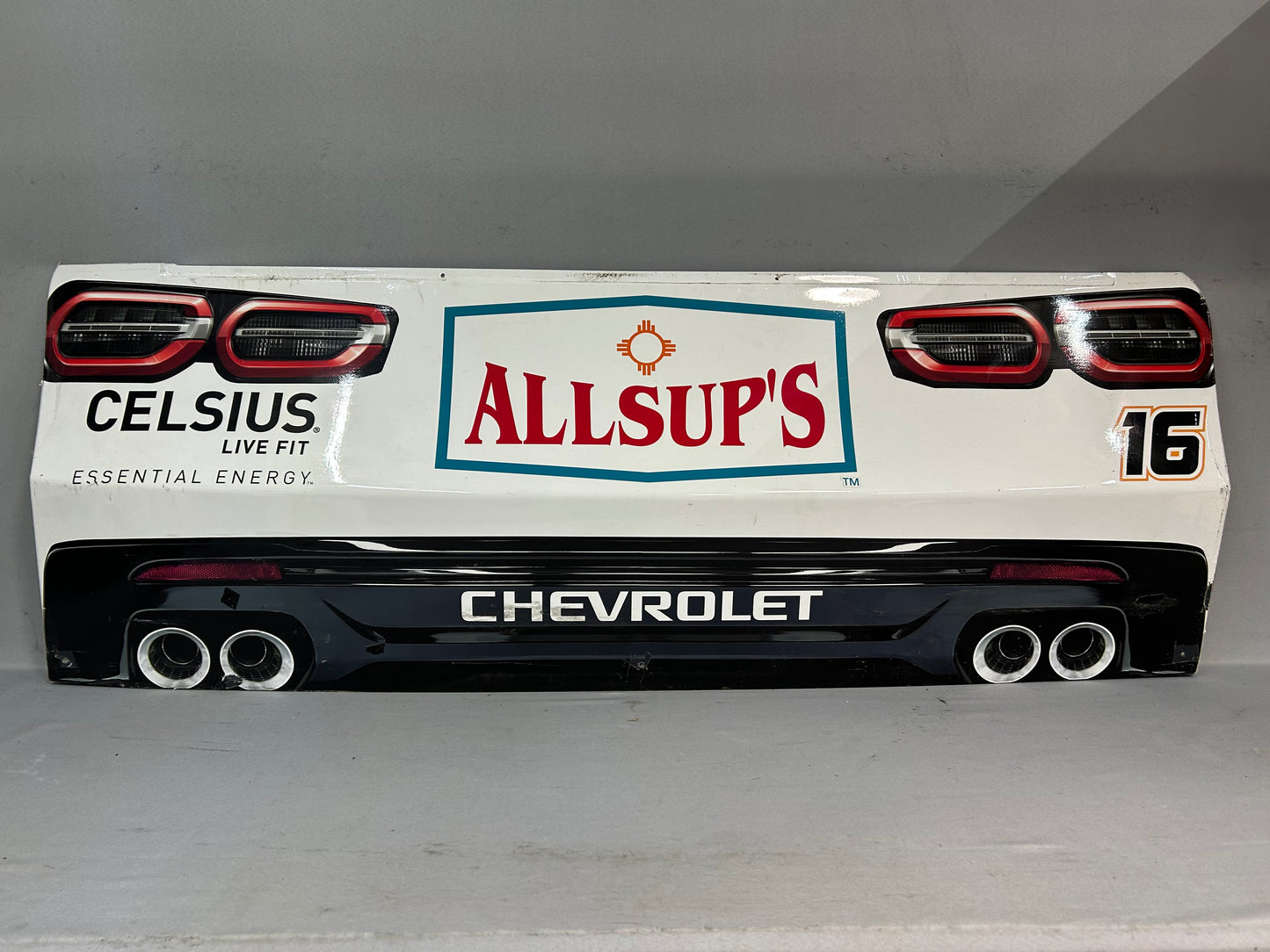 Christian Eckes #16 2025 Iowa Celsius Allsups Nascar Rear Bumper