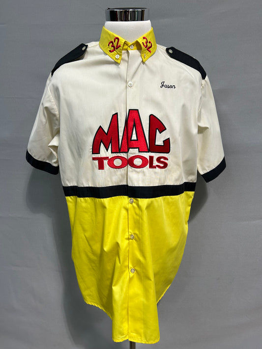Dale Jarrett #32 Mac Tools Nascar Pit Crew Shirt Size XL