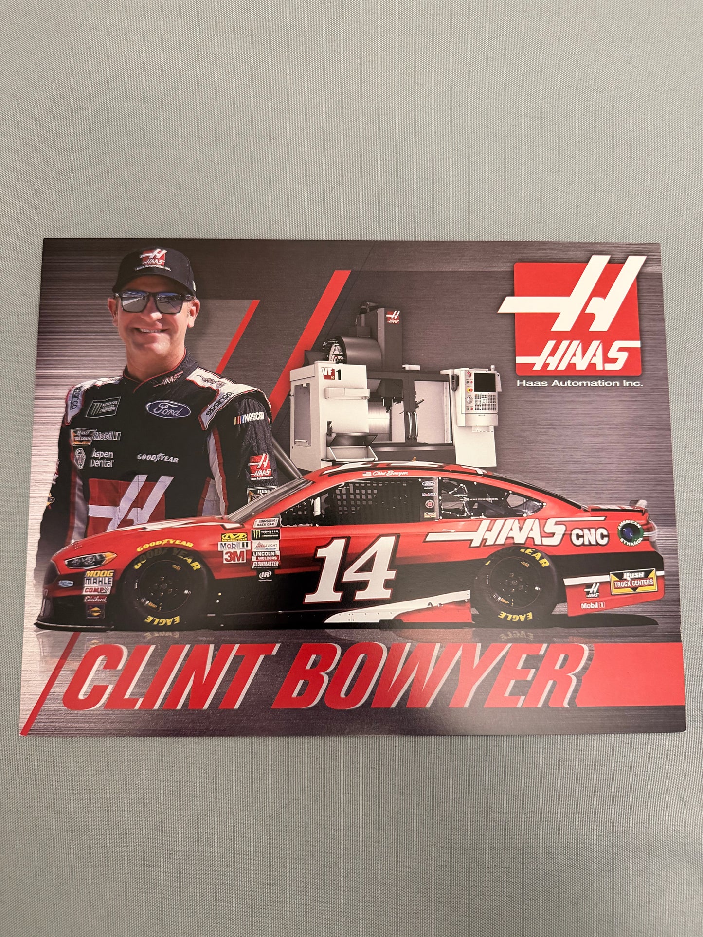 Clint Bowyer #14 2017 Haas Automation Nascar Hero Card