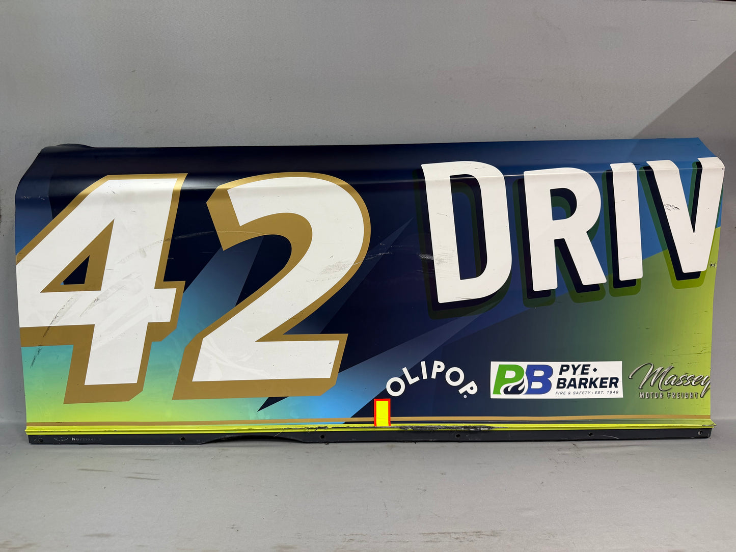 John Hunter Nemechek #42 2026 San Diego Drive Value Nascar Door Panel