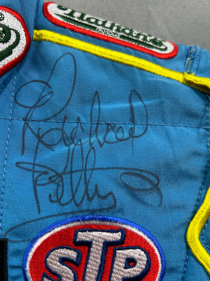 Aric Almirola #43 2014 Dual Autographed Nathans Famous Nascar Driver Firesuit