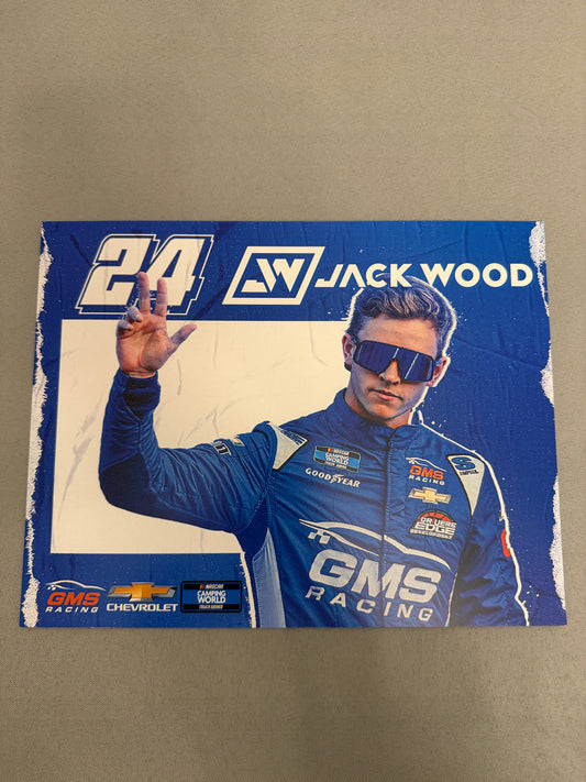 Jack Wood #24 2022 GMS Racing Nascar Hero Card