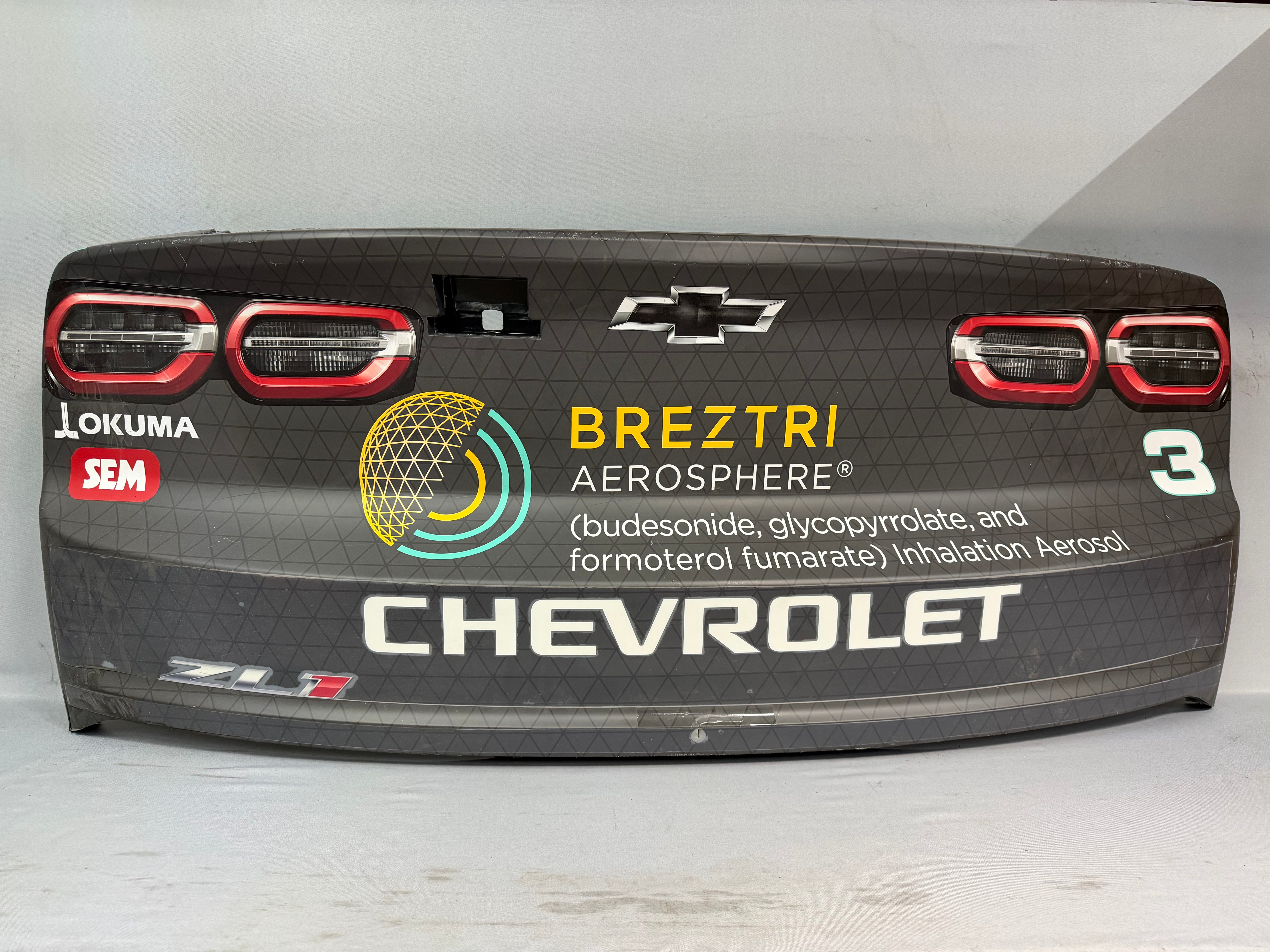 Austin Dillon #3 2025 Talladega Breztri Nascar Rear Bumper – Race Day ...