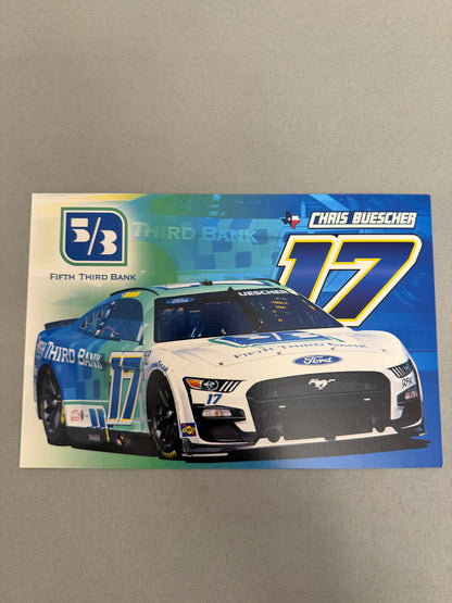 Chris Buescher #17 2023 Fifth Third Bank Nascar Hero Card