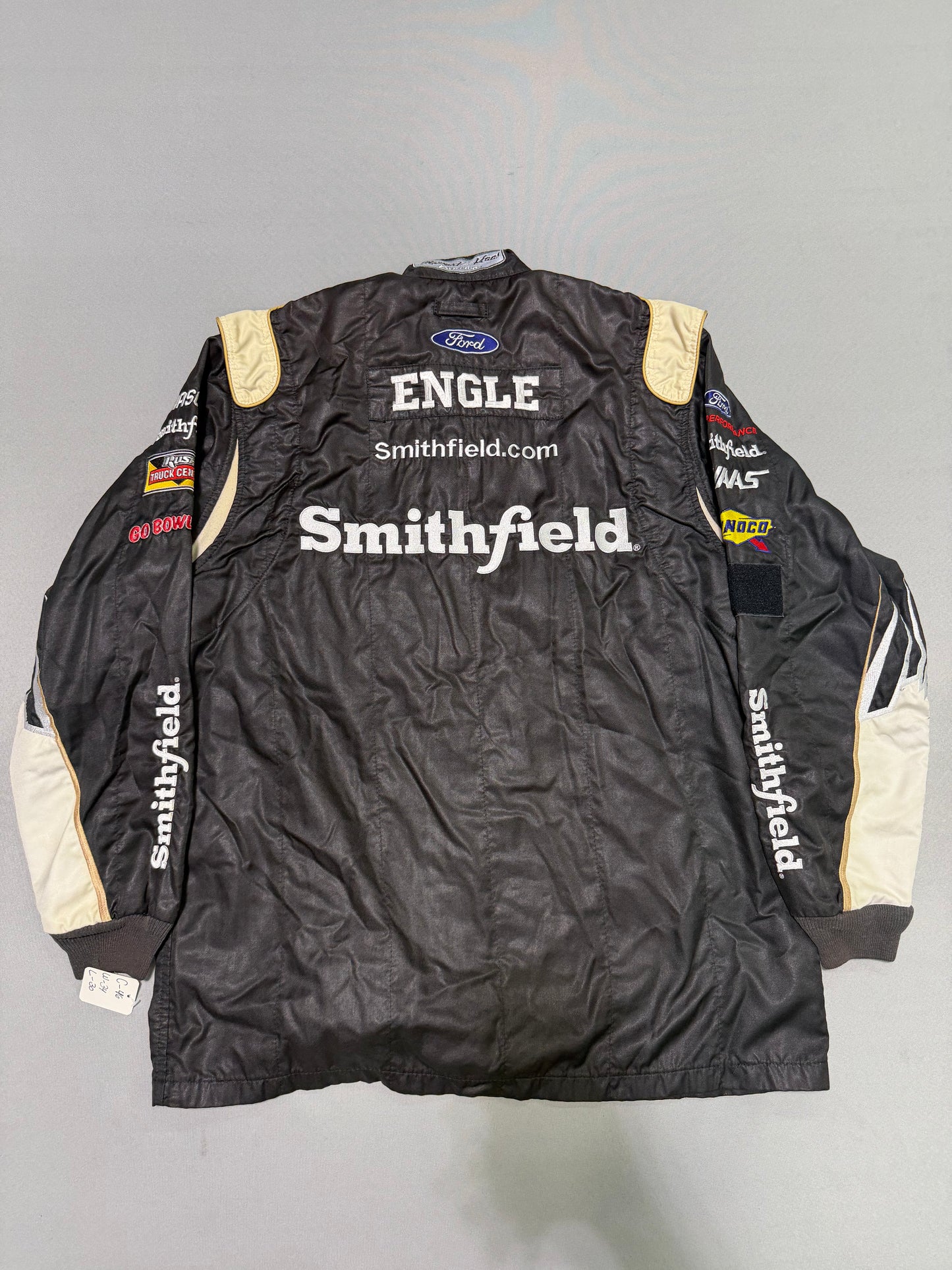 Aric Almirola #10 Smithfield Nascar 2 Piece Crew Firesuit C-46 W-34 L-30