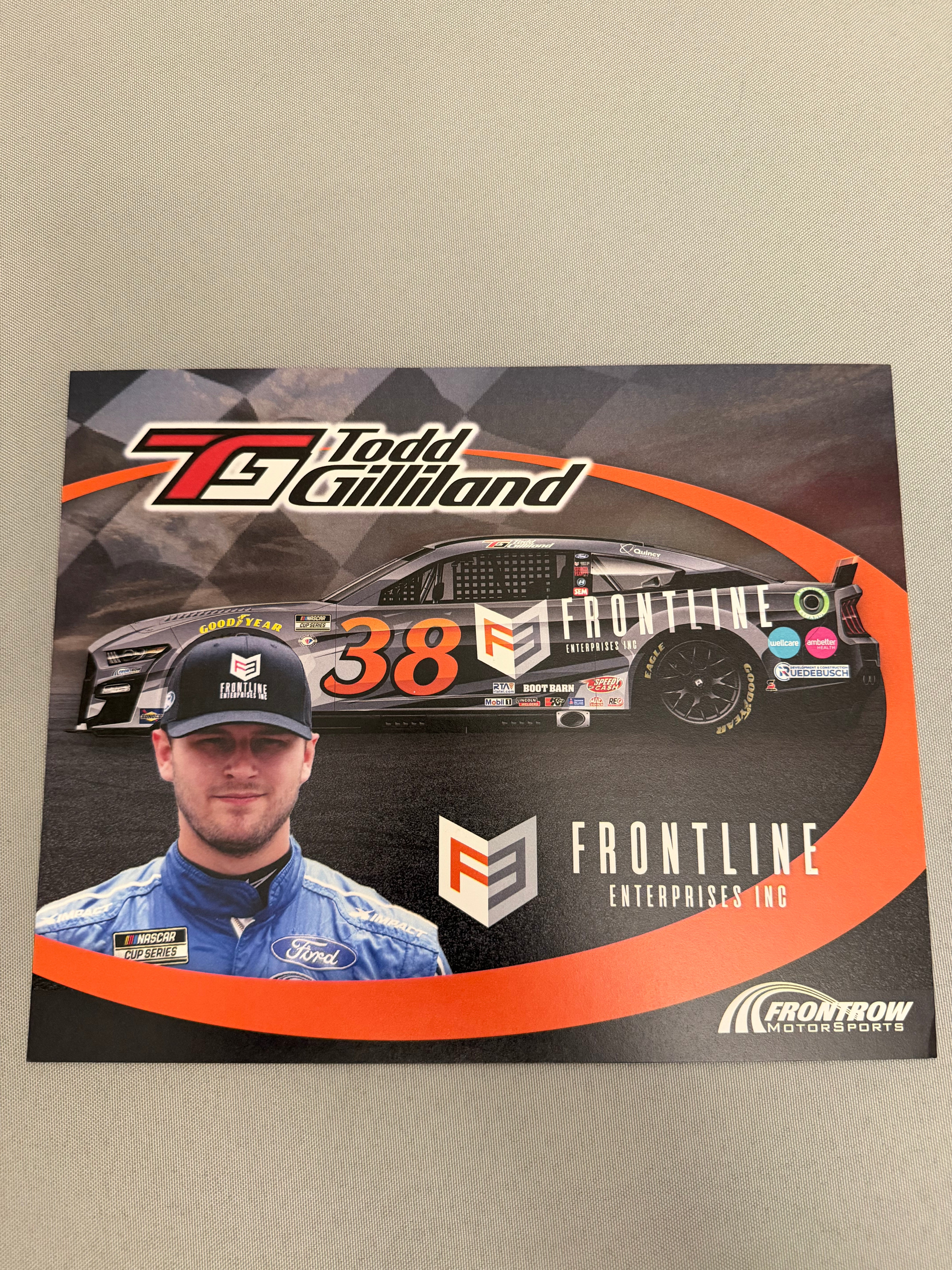 Todd Gilliland #38 2023 Frontline Enterprises Nascar Hero Card – Race ...