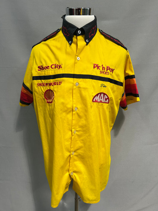Dale Jarrett #32 Pic N Pay Shoes Nascar Pit Crew Shirt Size XL