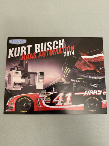 Kurt Busch #41 2014 Haas Automation Nascar Hero Card