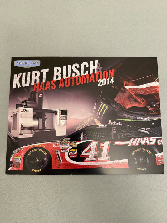 Kurt Busch #41 2014 Haas Automation Nascar Hero Card