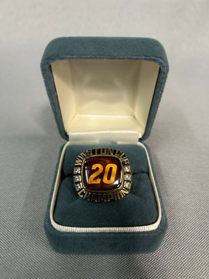 Tony Stewart #20 2002 Winston Cup Champion Nascar 10K Gold Ring