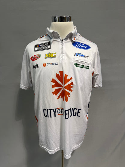 Zane Smith #38 2025 City of Refuge Nascar Crew Shirt Size XL