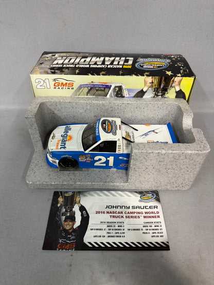 Johnny Sauter #21 2016 Allegiant Travel Champion Nascar Autographed Diecast
