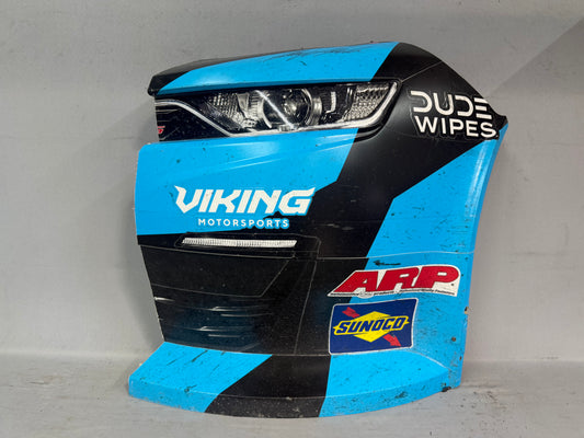 Anthony Alfredo #96 2026 Kansas 1 Dude Wipes Menthole Nascar Autographed Nose Corner