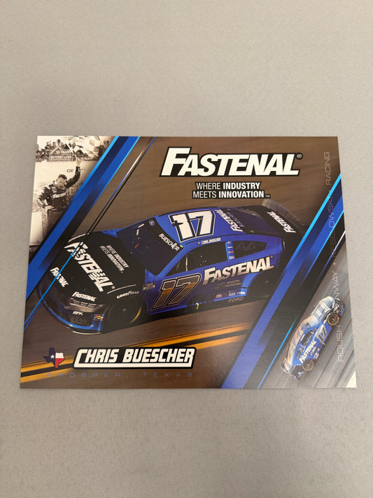 Chris Buescher #17 2024 Fastenal Nascar Hero Card