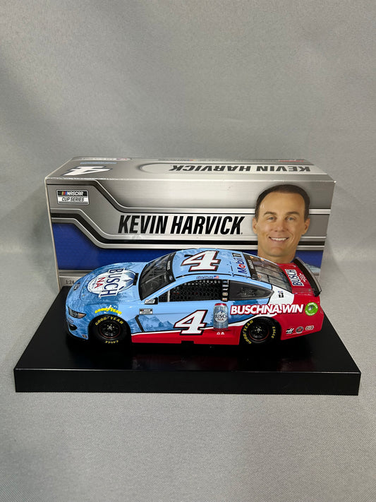 Kevin Harvick #4 2021 Autographed Busch NA Din 1 Nascar Diecast
