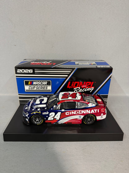 William Byron #24 2026 Cincinnati Color Chrome Nascar Diecast
