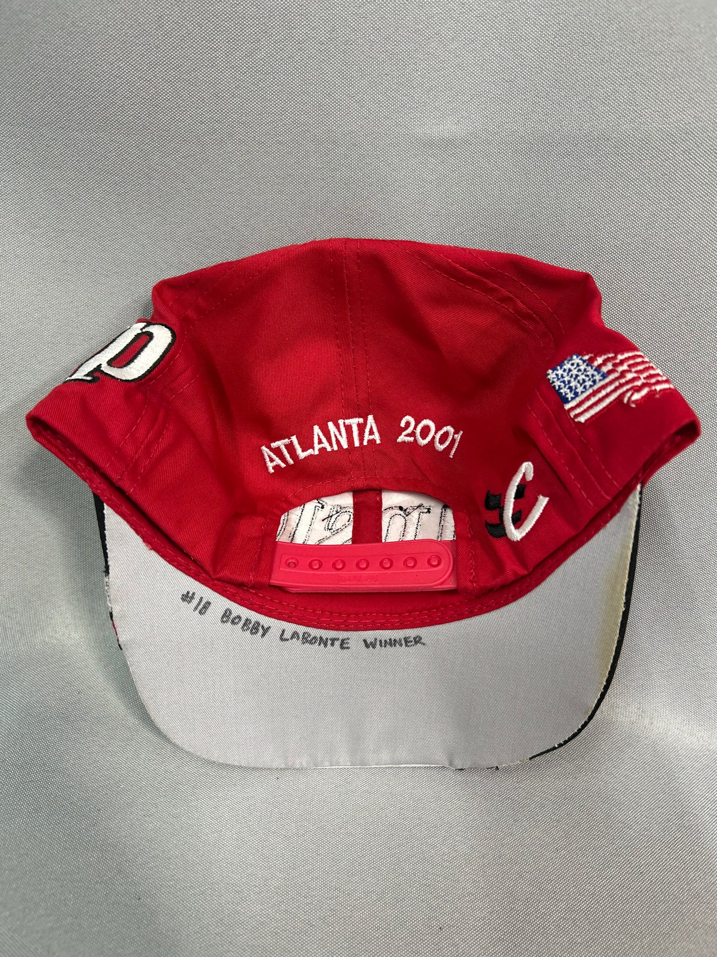 Bobby Labonte #18 2001 Atlanta Nascar Winston Cup Victory Lane Hat