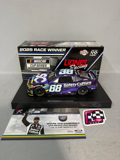 Shane Van Gisbergen #88 2025 Mexico City Win Safety Culture Nascar Diecast
