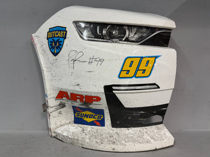 Parker Retzlaff #99 2026 Darlington 1 South Carolina Outcast Nascar Autographed Nose Corner