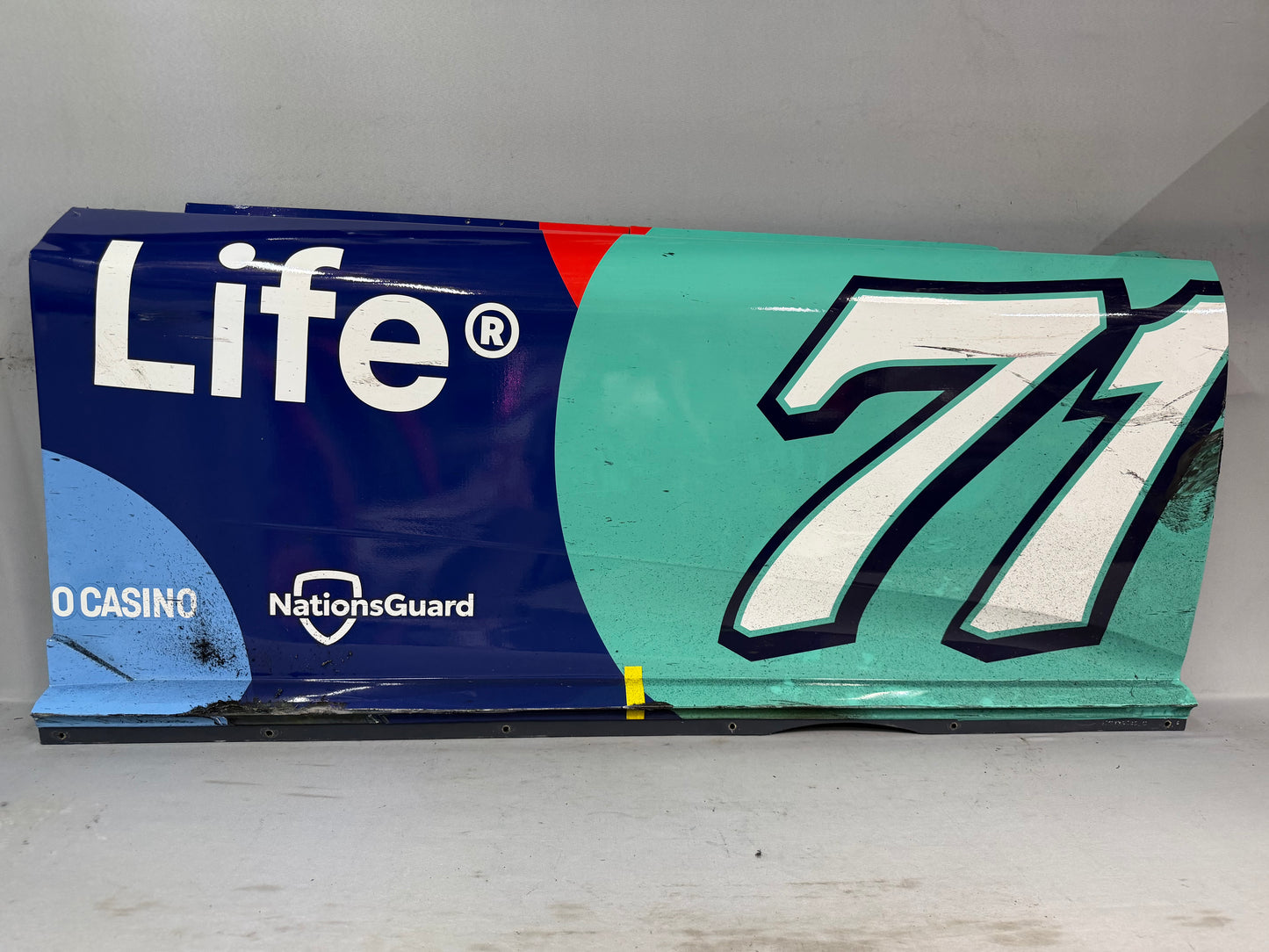 Michael McDowell #71 2026 New Hampshire Delaware Life Nascar Door Panel