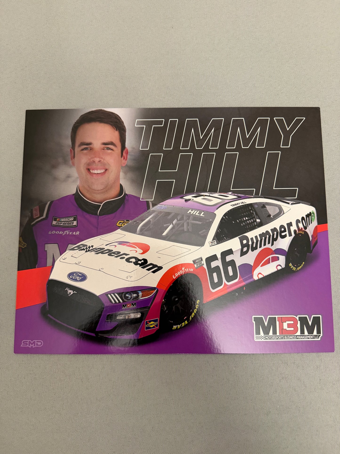 Timmy Hill #66 2022 Bumper.com Nascar Hero Card