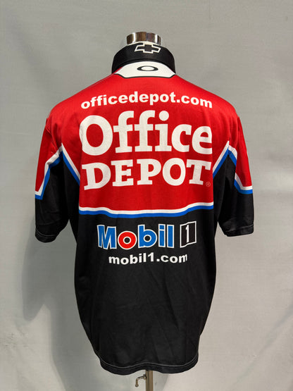 Tony Stewart #14 Office Depot Mobil 1 Nascar Crew Shirt Size Large