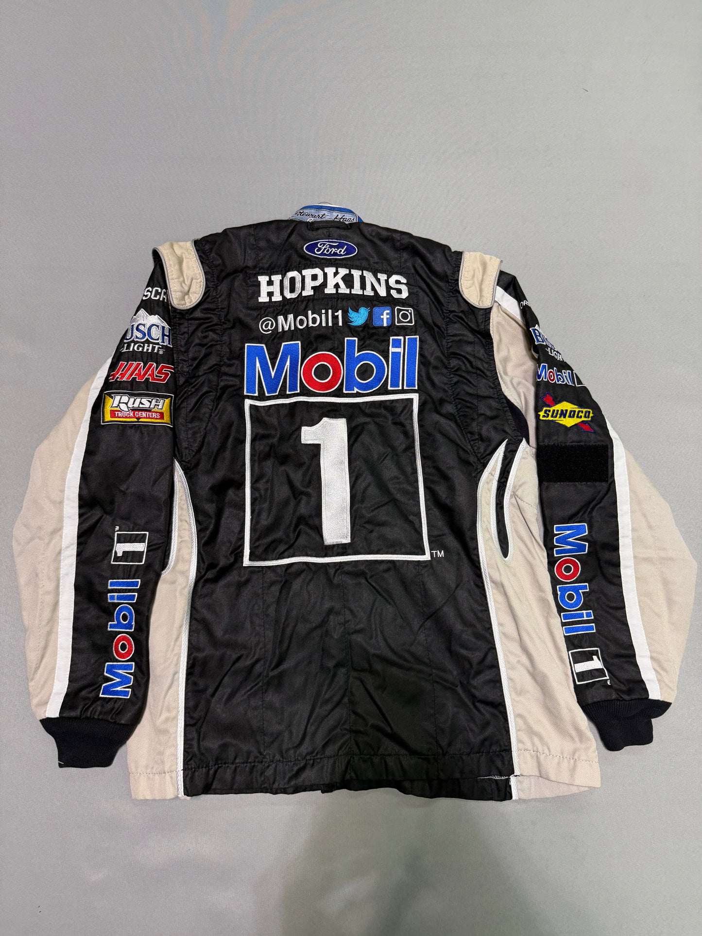 Kevin Harvick #4 Mobil 1 Nascar 2 Piece Crew Firesuit C-44 W-34 L-30