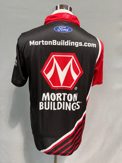 Ryan Preece #41 2023 Morton Buildings Nascar Crew Shirt Size Large