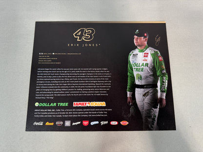 Erik Jones #43 2024 Dollar Tree Nascar Hero Card