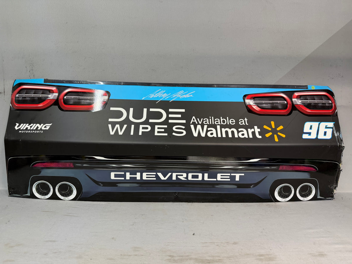 Anthony Alfredo #96 2026 Bristol 2 Dude Wipes Fragrance Free Nascar Autographed Rear Bumper