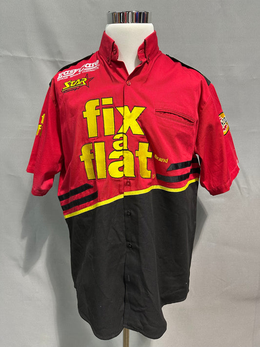 Star Racing Fix A Flat Nascar Crew Shirt Size Large