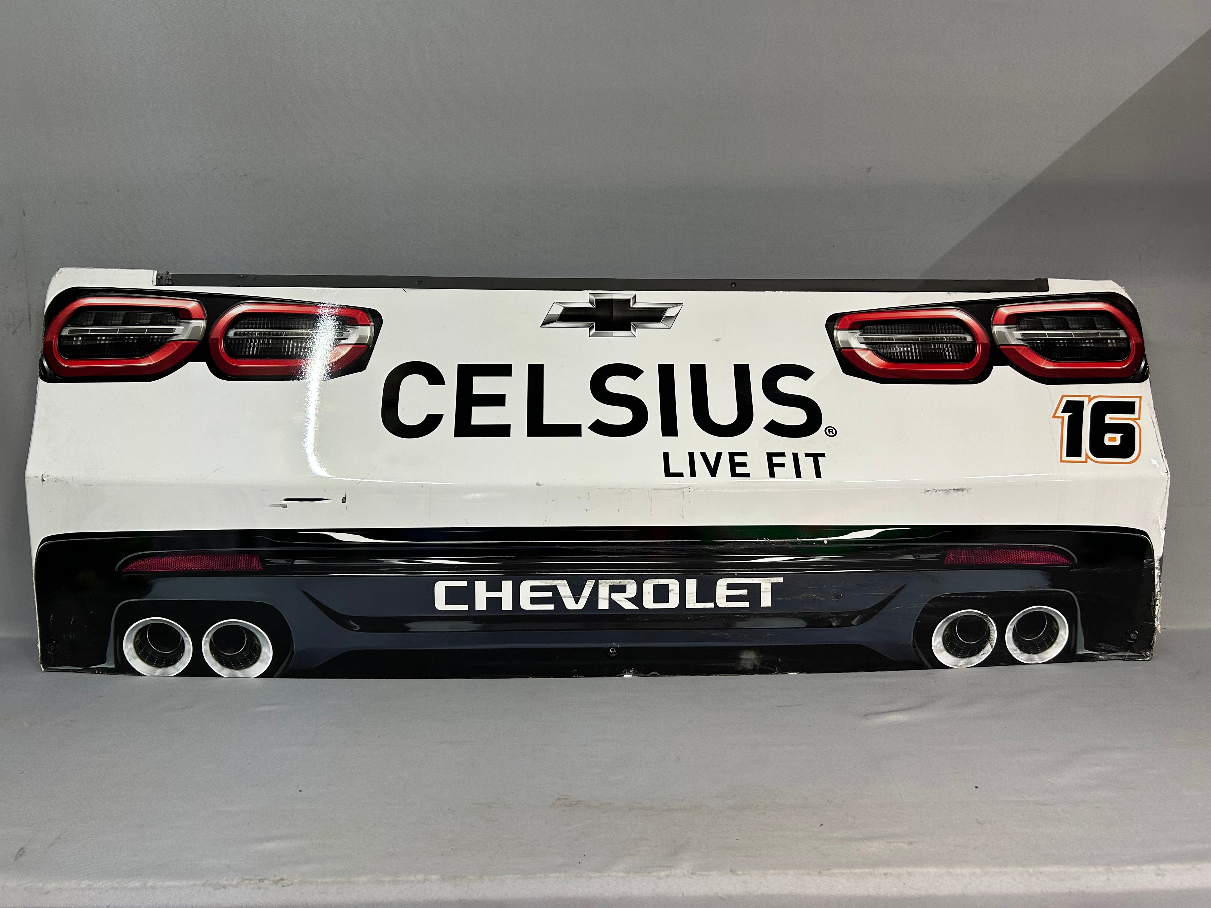 Christian Eckes #16 2025 Mexico City Celsius Nascar Rear Bumper – Race ...