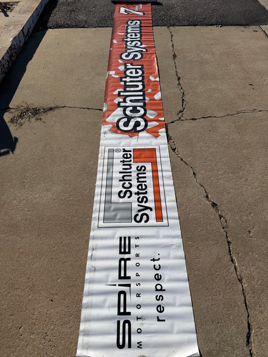 Corey Lajoie #7 2024 Schluter Systems Nascar Pit Wall Banner