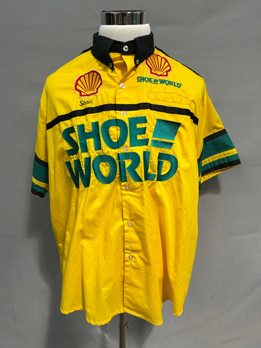 Dale Jarrett #32 Shoe World Nascar Pit Crew Shirt Size 2XL