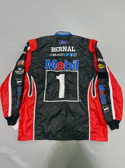 Clint Bowyer #14 Mobil 1 Nascar 2 Piece Crew Firesuit C-44 W-36 L-32