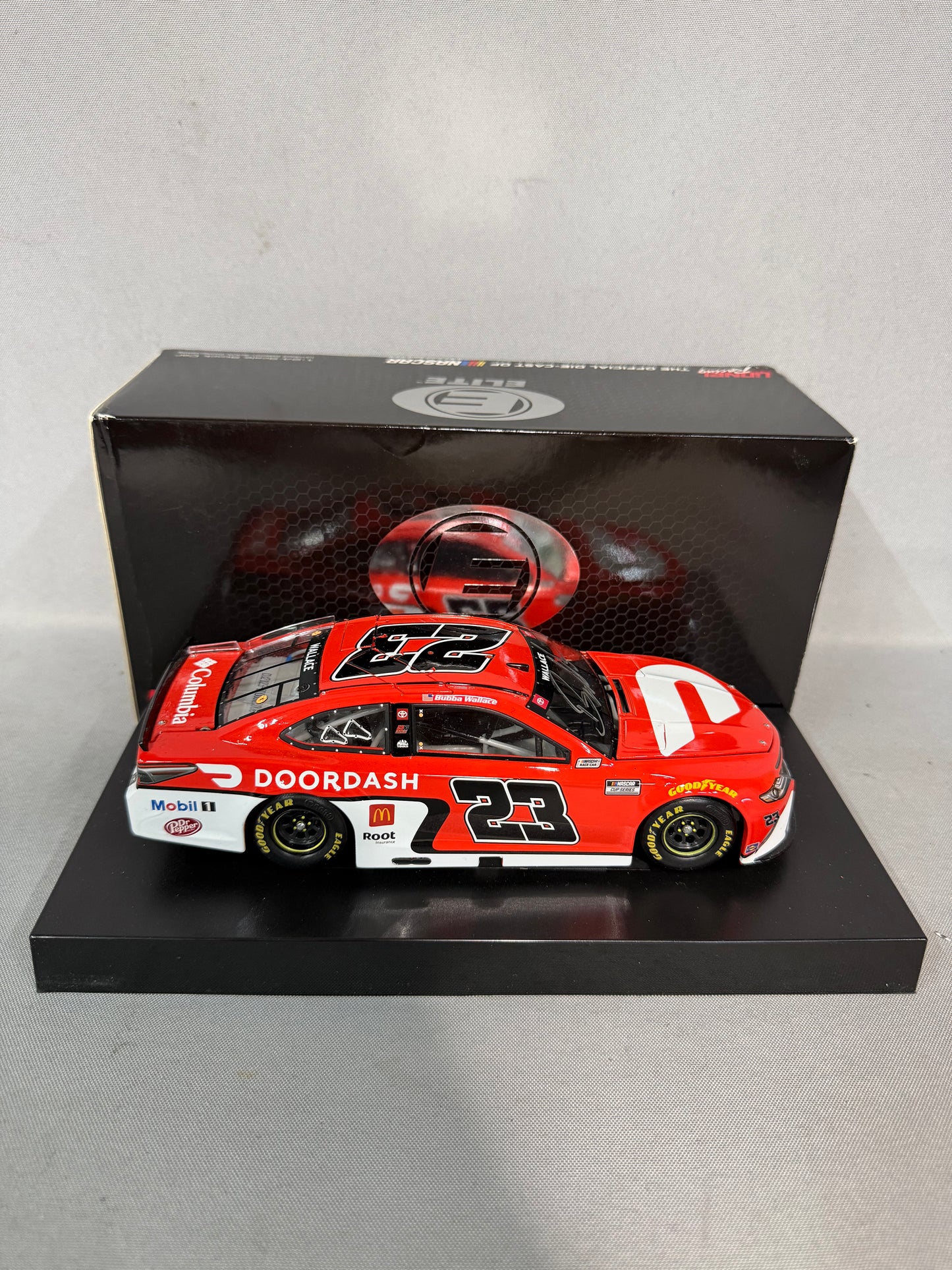 Bubba Wallace #23 2021 DoorDash Elite Nascar Autographed Diecast