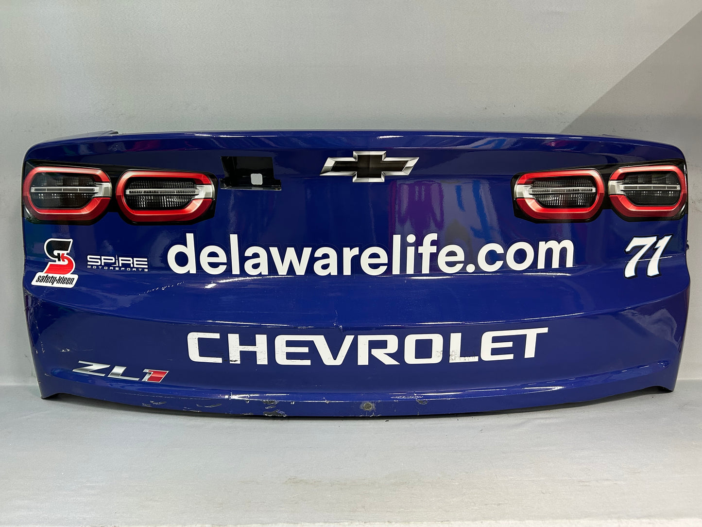 Michael McDowell #71 2025 Indianapolis Delaware Life Nascar Rear Bumper