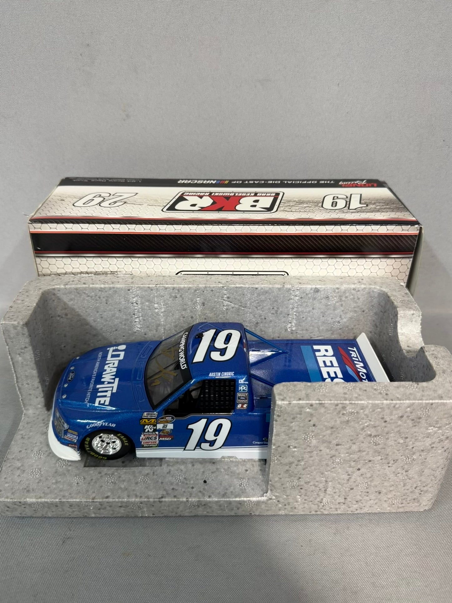 Austin Cindric #19 2017 Draw Tite Nascar Autographed Diecast