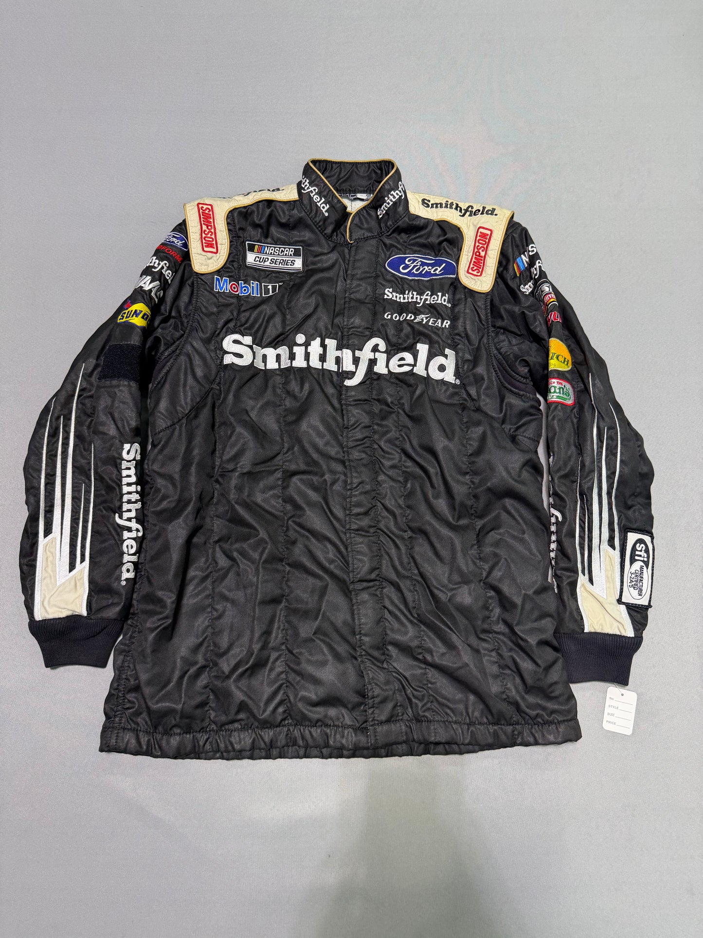 Aric Almirola #10 Smithfield Nascar 2 Piece Crew Firesuit C-40 W-32 L-30