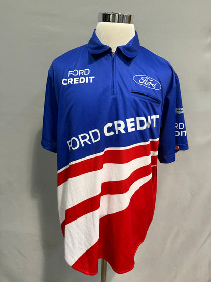 Danica Patrick #10 2017 Ford Credit Throwback Nascar Crew Shirt Size XL