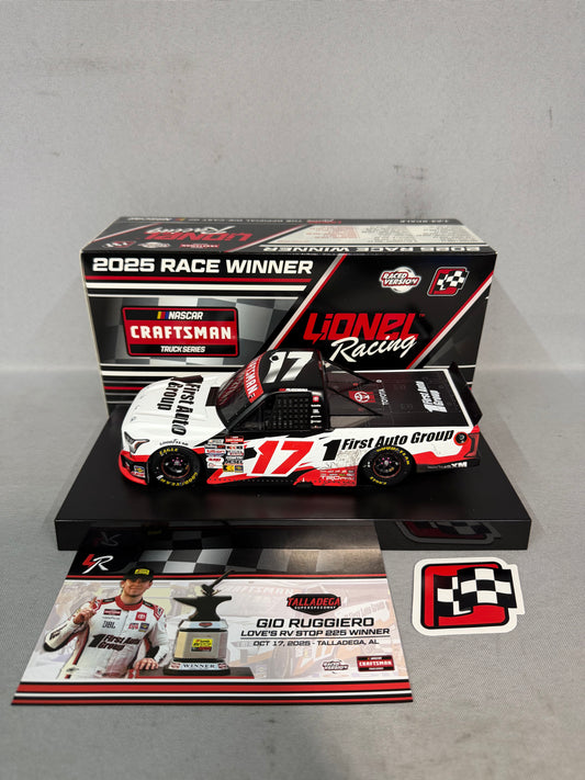 Gio Ruggiero #17 2025 Talladega Win First Auto Group Nascar Diecast