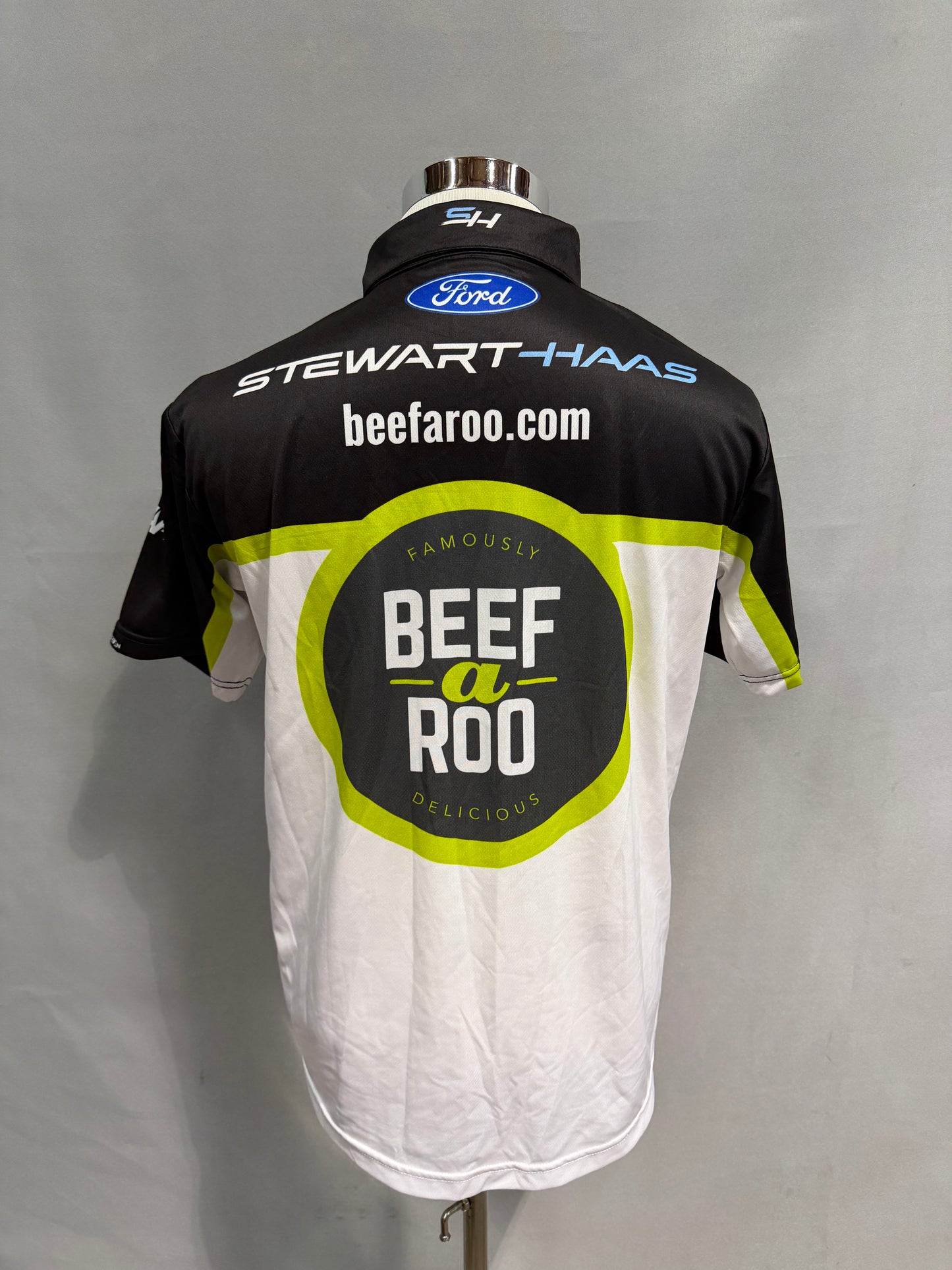 Noah Gragson #10 2024 Beef A Roo Nascar Crew Shirt Size Medium