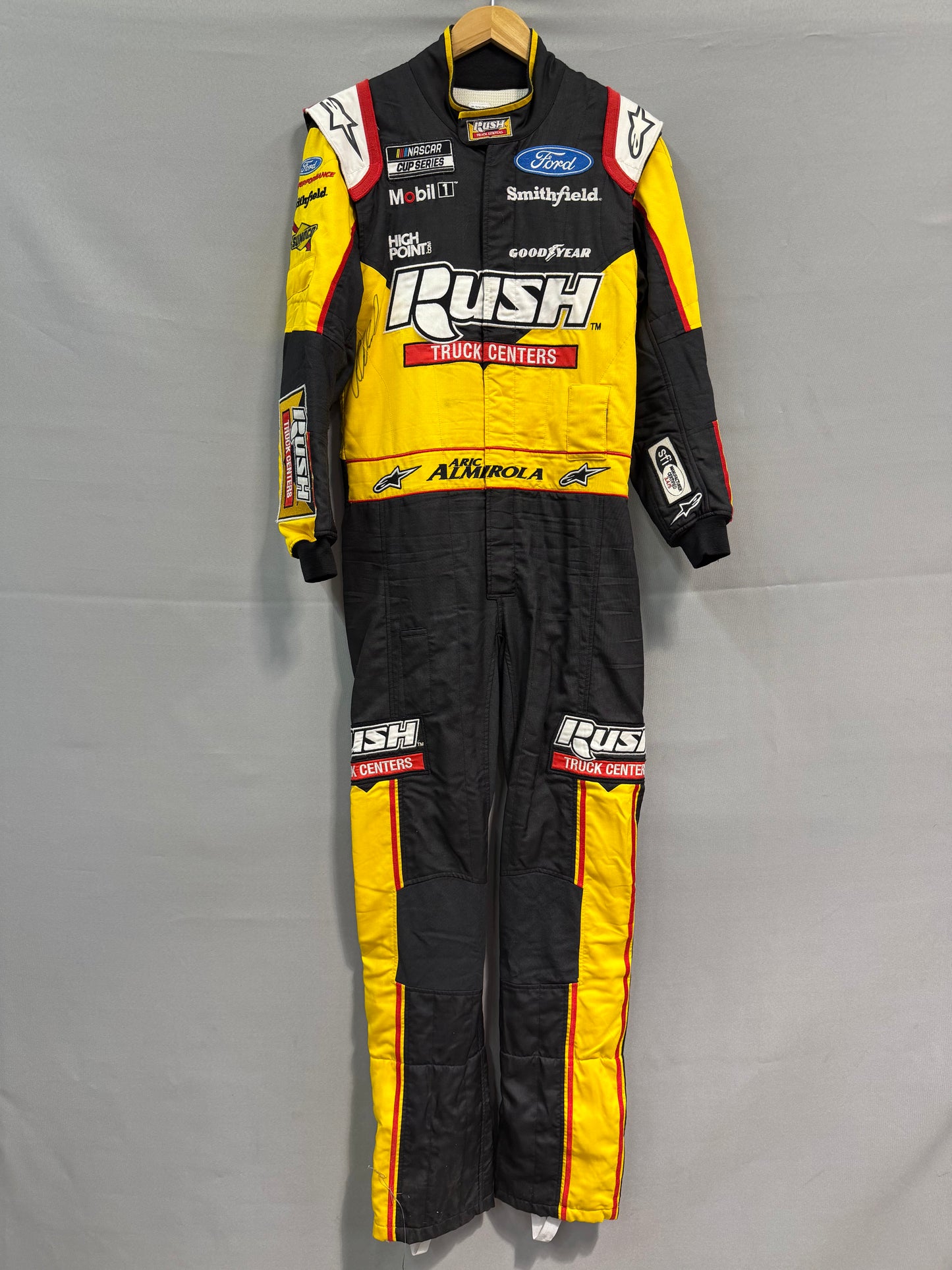 Aric Almirola #10 2023 Rush Truck Centers Nascar Autographed Driver Firesuit