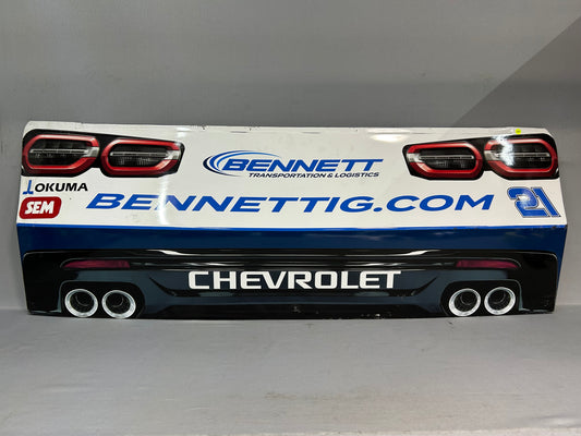 Austin Hill #21 2025 Atlanta Bennett Transportation Nascar Rear Bumper